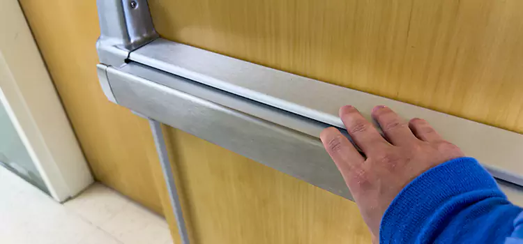 Installing a Push Bar on a Door Michigan City